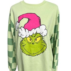 Grinch Graphic Sweatshirt - Green and Pink NWOT